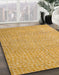 Abstract Orange Modern Rug in Family Room, abs5414