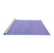 Sideview of Machine Washable Abstract Blue Modern Rug, wshabs5414blu