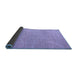 Sideview of Abstract Blue Modern Rug, abs5414blu