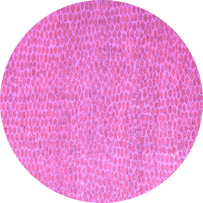 Round Machine Washable Abstract Purple Modern Area Rugs, wshabs5414pur