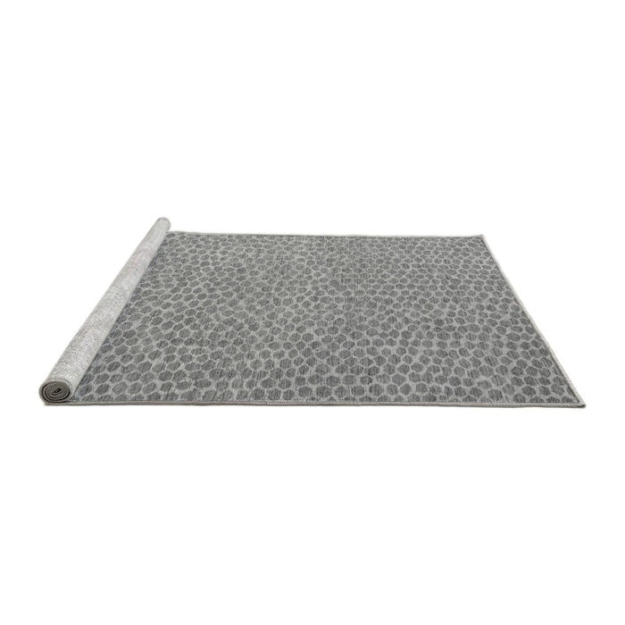 Sideview of Machine Washable Abstract Gray Modern Rug, wshabs5414gry