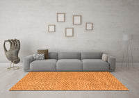 Machine Washable Abstract Orange Modern Rug, wshabs5415org