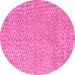 Round Abstract Pink Modern Rug, abs5415pnk