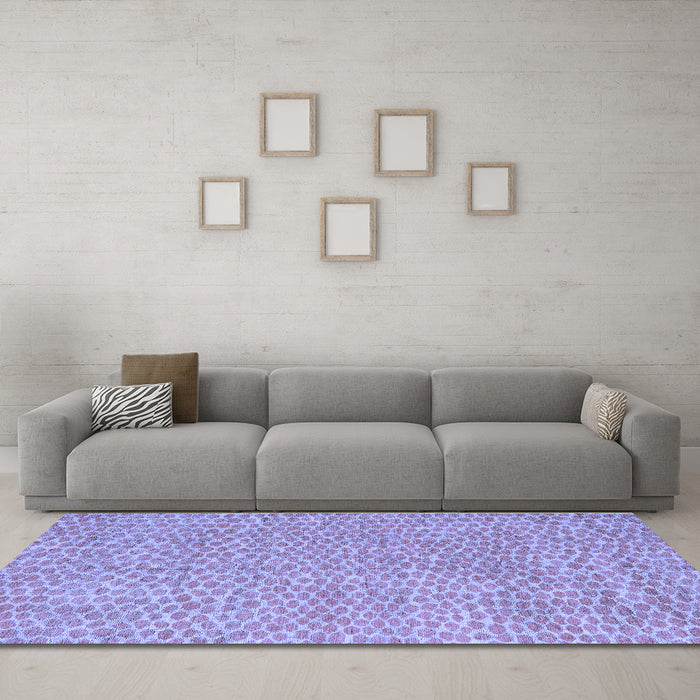 Machine Washable Abstract Blue Modern Rug in a Living Room, wshabs5415blu