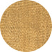 Round Abstract Brown Modern Rug, abs5415brn