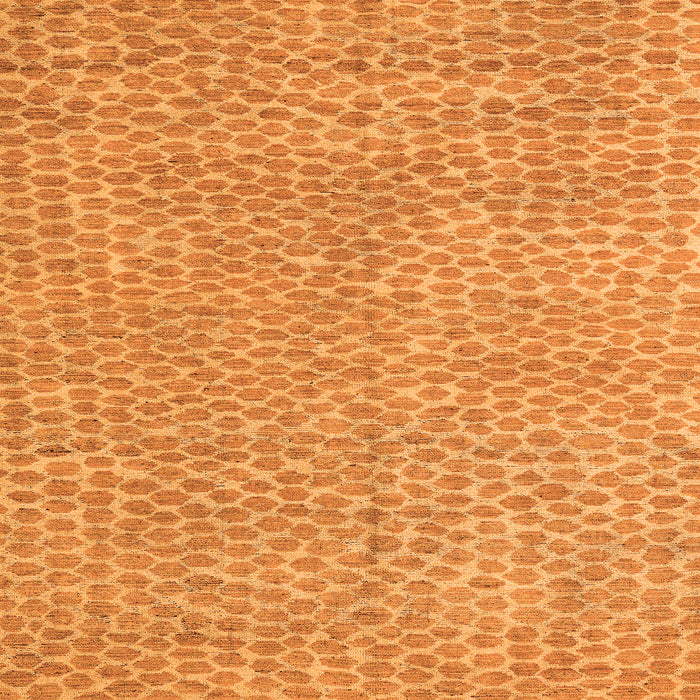 Square Machine Washable Abstract Orange Modern Area Rugs, wshabs5415org