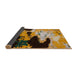 Sideview of Abstract Bakers Brown Modern Rug, abs5416