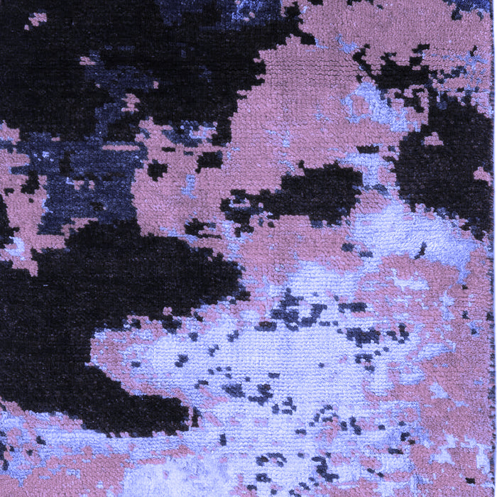 Machine Washable Abstract Blue Modern Rug, wshabs5416blu