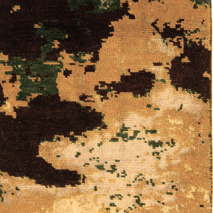 Machine Washable Abstract Brown Modern Rug, wshabs5416brn