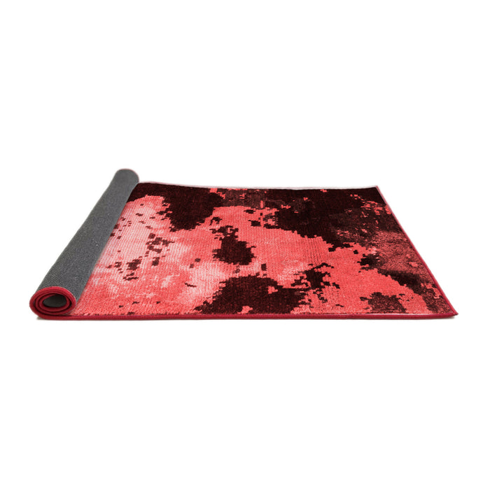 Abstract Red Modern Area Rugs