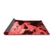 Abstract Red Modern Area Rugs