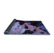 Sideview of Abstract Blue Modern Rug, abs5416blu