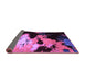 Sideview of Abstract Purple Modern Rug, abs5416pur