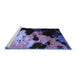 Sideview of Machine Washable Abstract Blue Modern Rug, wshabs5416blu