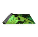 Sideview of Abstract Green Modern Rug, abs5416grn