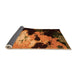 Sideview of Abstract Orange Modern Rug, abs5416org