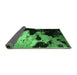 Sideview of Abstract Emerald Green Modern Rug, abs5416emgrn