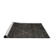 Sideview of Machine Washable Abstract Gray Rug, wshabs5417