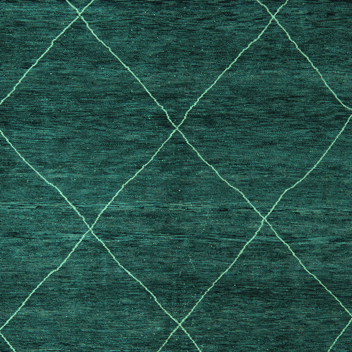 Machine Washable Abstract Turquoise Modern Area Rugs, wshabs5417turq