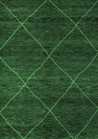 Abstract Emerald Green Modern Rug, abs5417emgrn