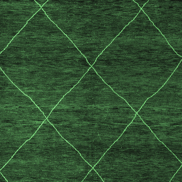 Abstract Emerald Green Modern Rug, abs5417emgrn