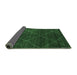 Sideview of Abstract Emerald Green Modern Rug, abs5417emgrn