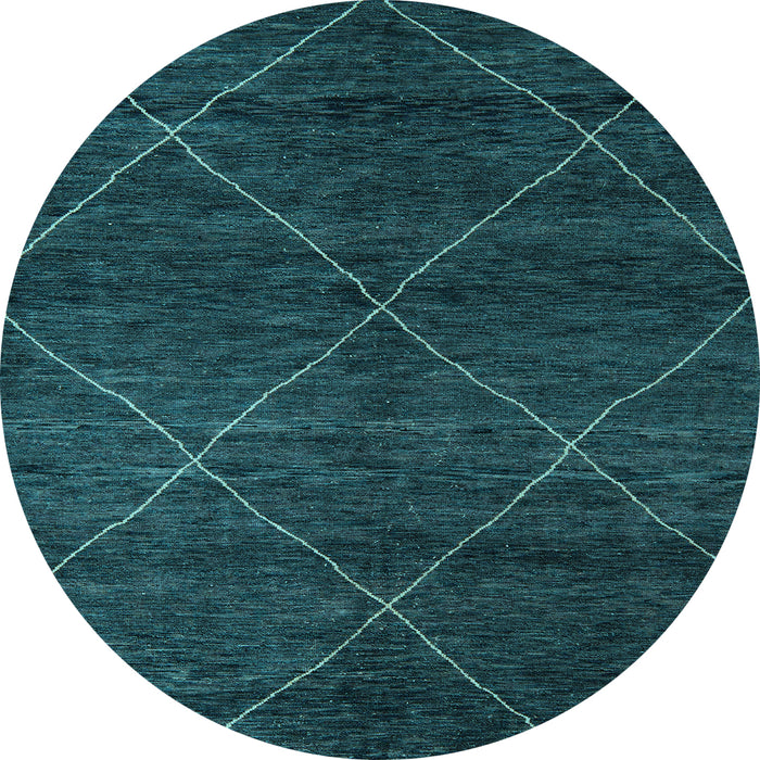 Round Machine Washable Abstract Light Blue Modern Rug, wshabs5417lblu