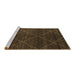 Sideview of Machine Washable Abstract Brown Modern Rug, wshabs5417brn