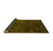 Sideview of Abstract Yellow Modern Rug, abs5417yw
