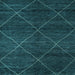 Square Abstract Light Blue Modern Rug, abs5417lblu