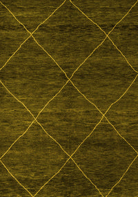 Abstract Yellow Modern Rug, abs5417yw