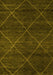 Abstract Yellow Modern Rug, abs5417yw