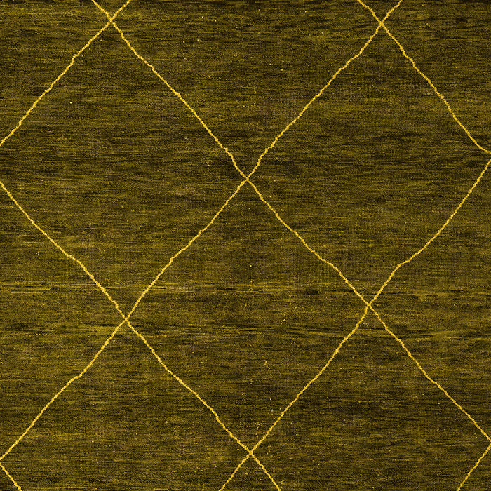 Abstract Yellow Modern Rug, abs5417yw
