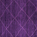 Square Machine Washable Abstract Purple Modern Area Rugs, wshabs5417pur