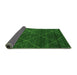 Sideview of Abstract Green Modern Rug, abs5417grn