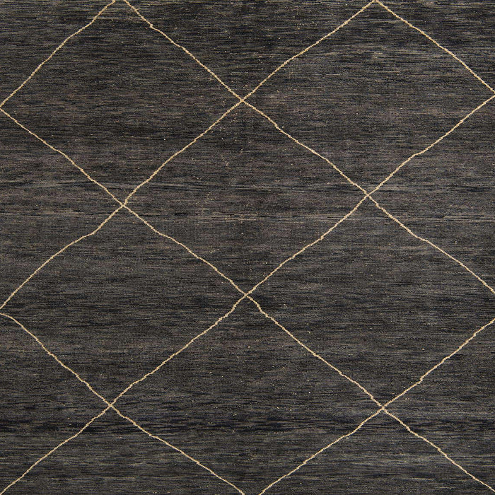 Square Abstract Gray Modern Rug, abs5417