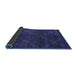 Sideview of Abstract Blue Modern Rug, abs5417blu