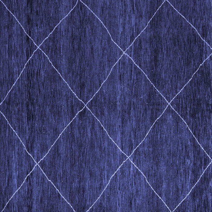 Square Abstract Blue Modern Rug, abs5417blu