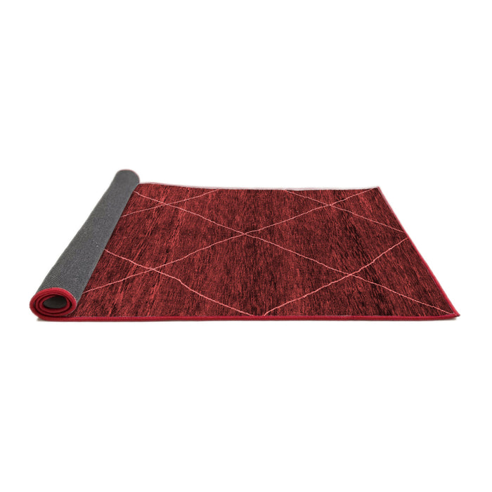 Abstract Red Modern Area Rugs