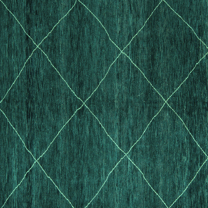Square Abstract Turquoise Modern Rug, abs5417turq