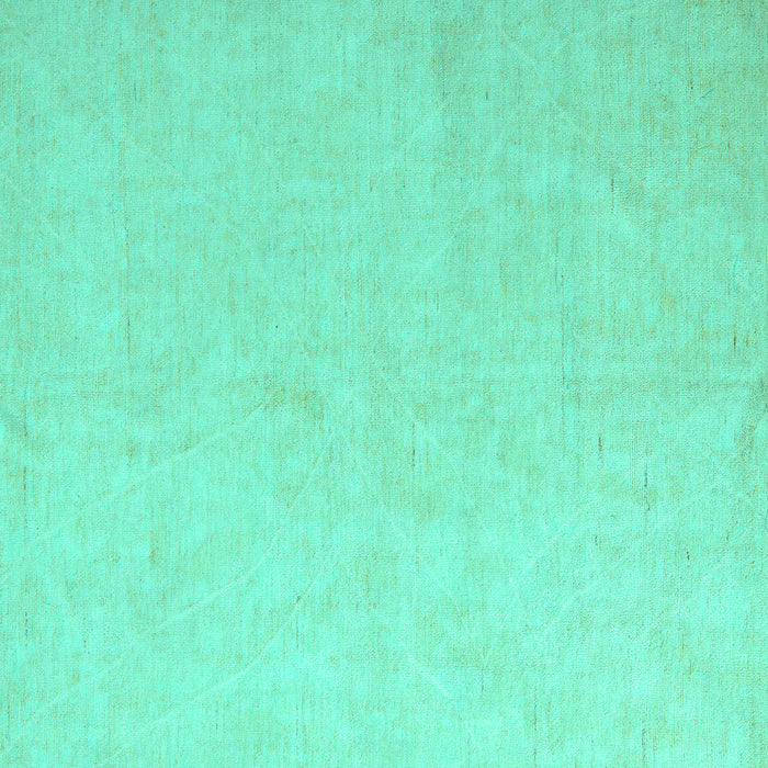 Square Machine Washable Solid Turquoise Modern Area Rugs, wshabs5418turq