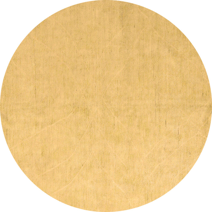 Round Machine Washable Solid Brown Modern Rug, wshabs5418brn