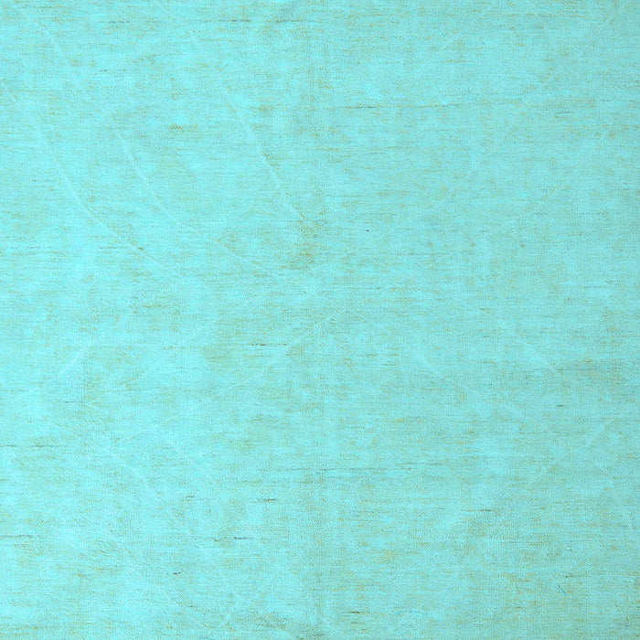 Square Machine Washable Solid Light Blue Modern Rug, wshabs5418lblu