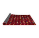 Sideview of Abstract Red Modern Rug, abs5419