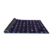 Sideview of Abstract Blue Modern Rug, abs5419blu