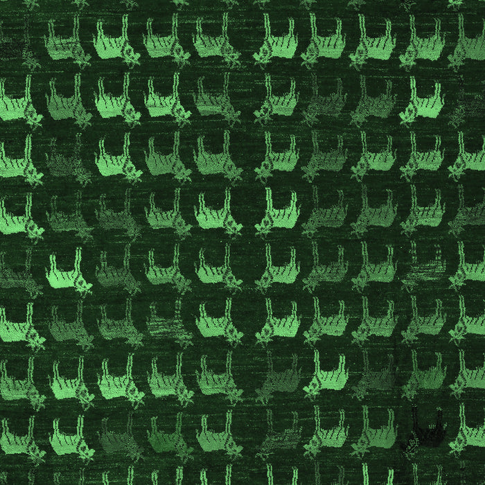 Abstract Emerald Green Modern Rug, abs5419emgrn