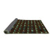 Sideview of Abstract Turquoise Modern Rug, abs5419turq