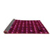 Sideview of Abstract Pink Modern Rug, abs5419pnk