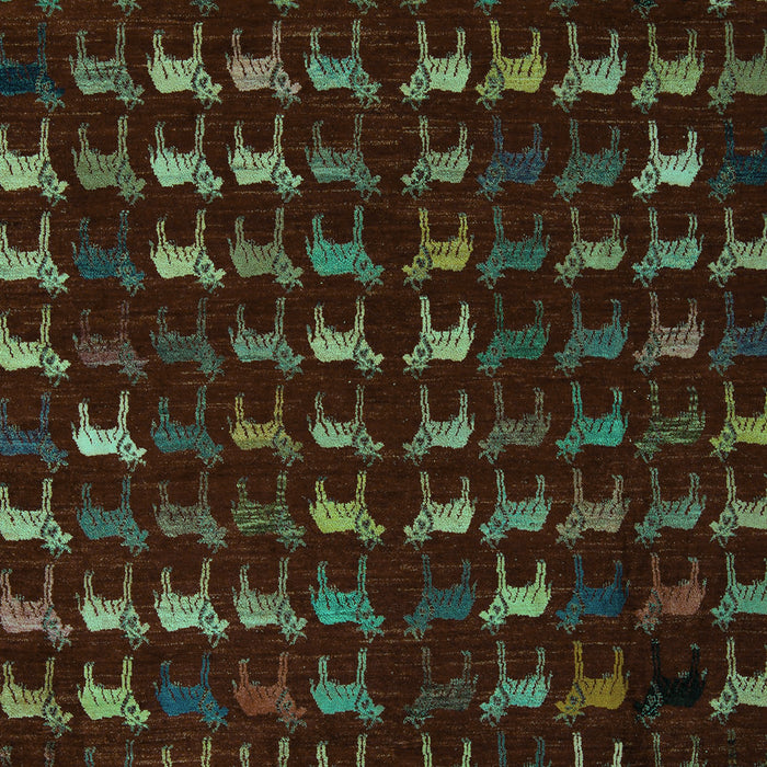 Abstract Turquoise Modern Rug, abs5419turq