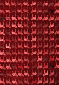 Abstract Red Modern Rug, abs5419red